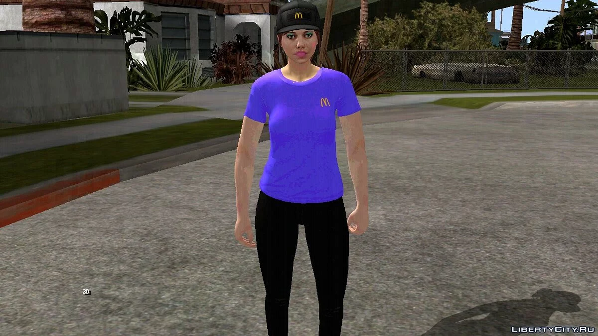 Employée de McDonald's V1 / GTA San Andreas (iOS, Android)