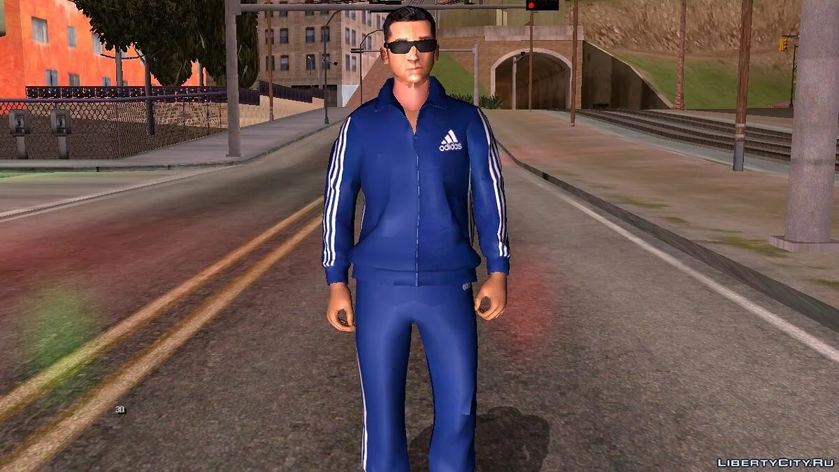 穿着阿迪达斯运动服的Wuzimu / GTA San Andreas (iOS, Android)