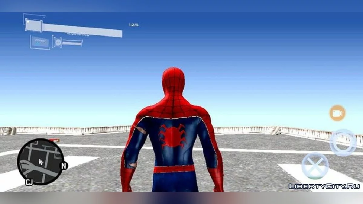 بدلة سبايدر مان الكلاسيكية / GTA سان أندرياس (iOS، أندرويد)