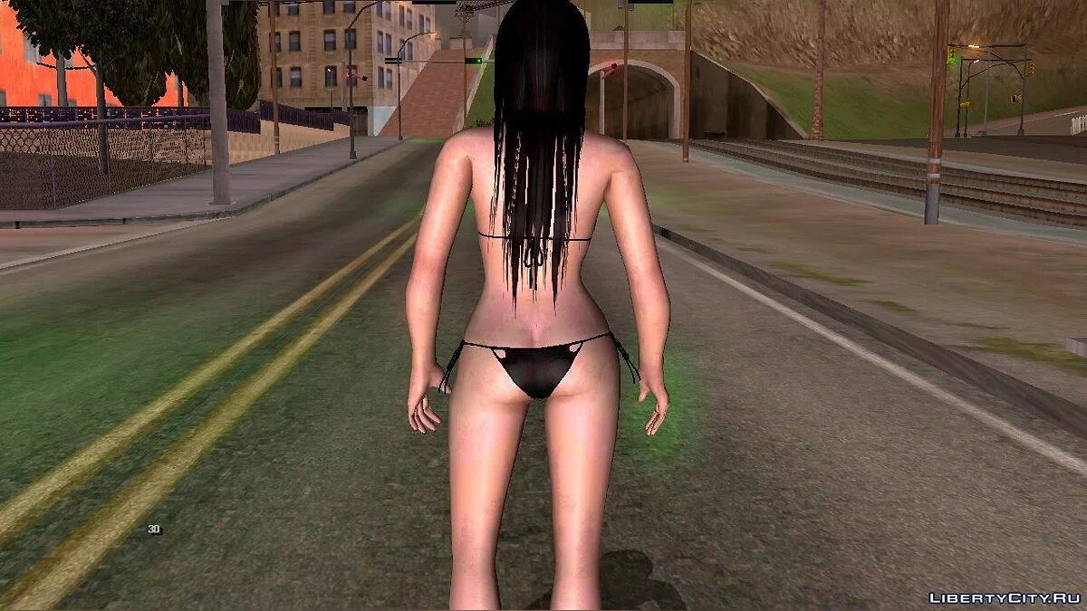 Kokoro im schwarzen Badeanzug / GTA San Andreas (iOS, Android)