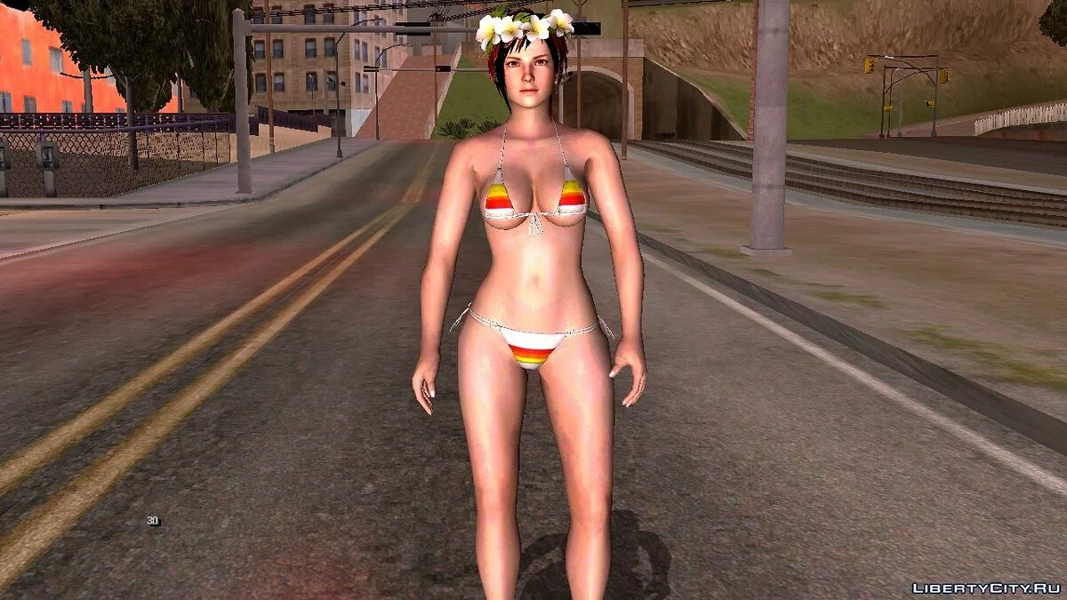 Mila im Bikini aus Dead Or Alive 5 / GTA San Andreas (iOS, Android)