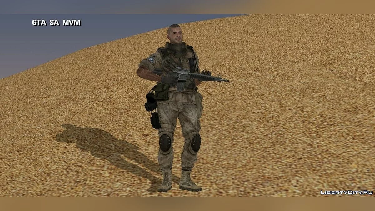 جلد من Call Of Duty v2 / GTA سان أندرياس (iOS، أندرويد)