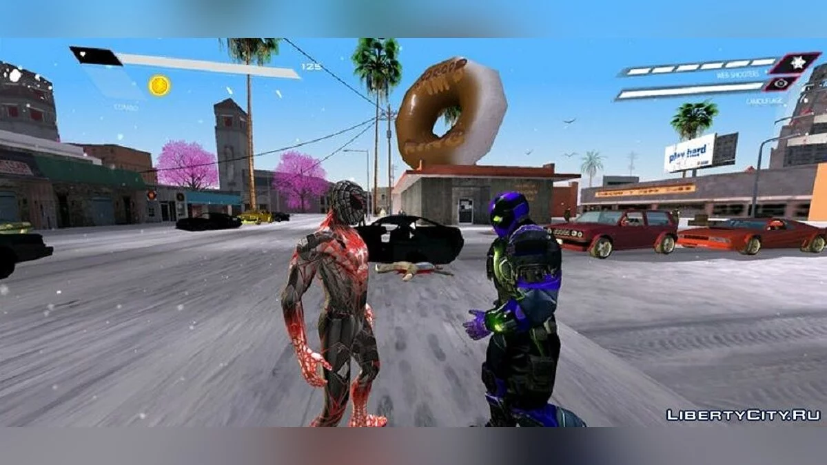 来自迈尔斯·莫拉莱斯PS5的潜行者皮肤 / GTA San Andreas (iOS, Android)