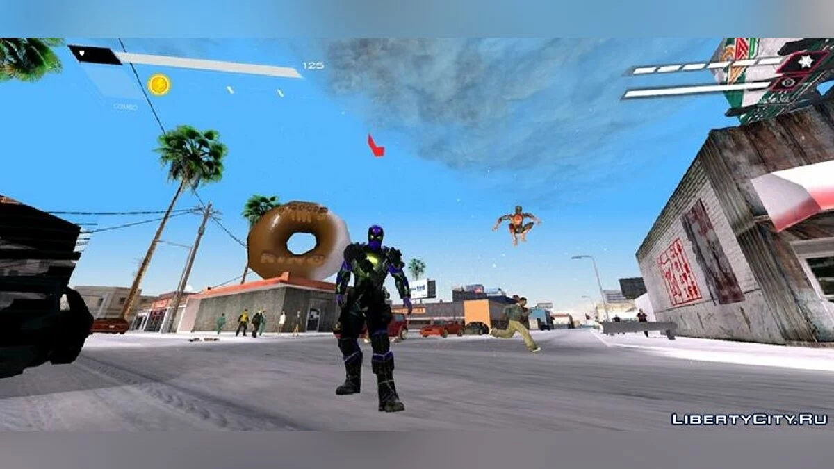来自迈尔斯·莫拉莱斯PS5的潜行者皮肤 / GTA San Andreas (iOS, Android)