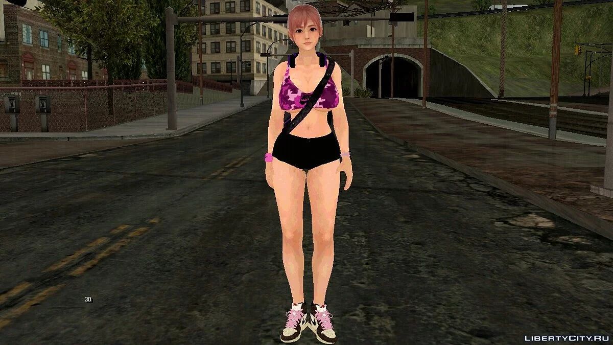 Honoka in Sportswear / GTA San Andreas (iOS, Android)