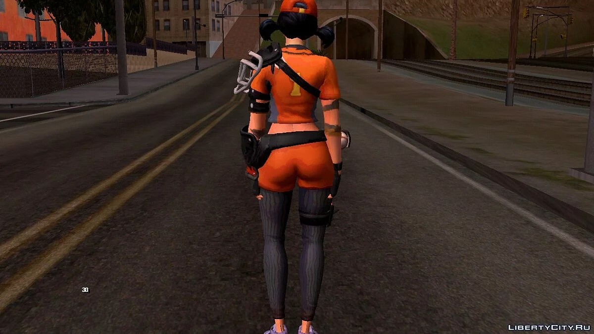 Joueuse de baseball de Fortnite / GTA San Andreas (iOS, Android)