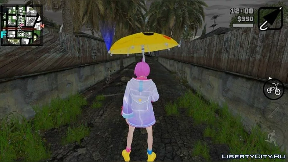 Девушка с зонтом  / GTA San Andreas (iOS, Android)
