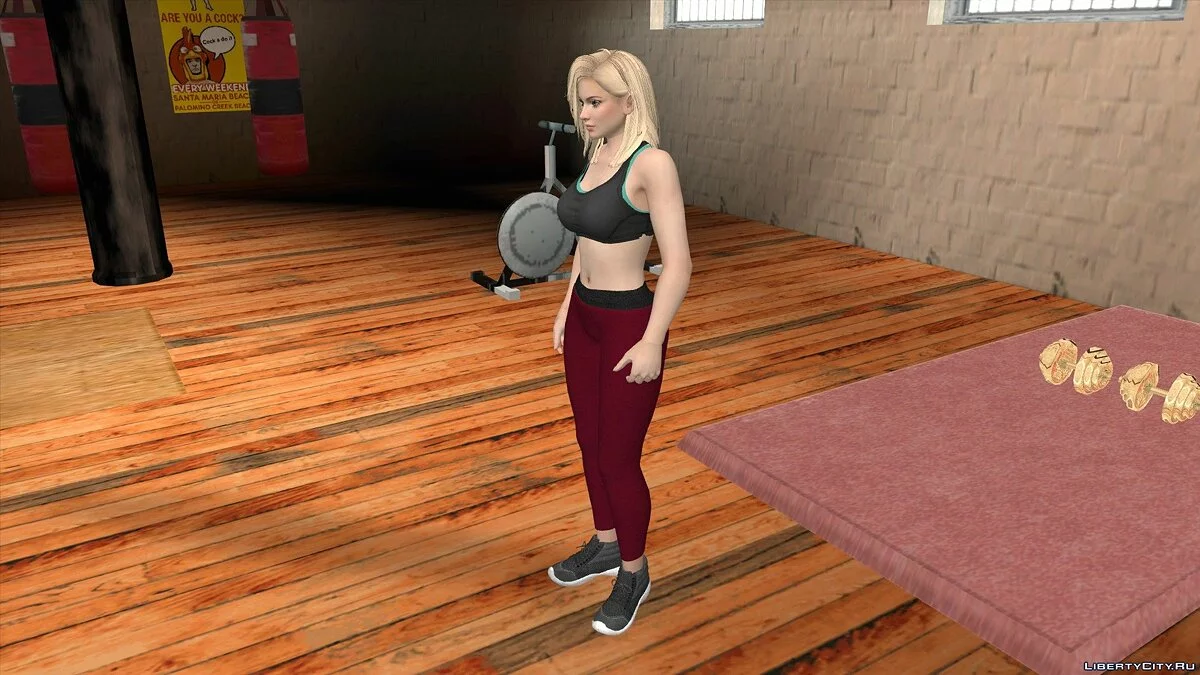 休闲服装版海莲娜·道格拉斯 v13 / GTA San Andreas (iOS, Android)