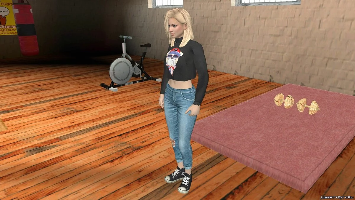 Helena Douglas em roupas casuais v14 / GTA San Andreas (iOS, Android)