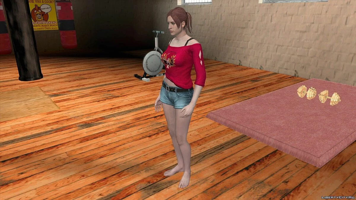 Claire Redfield dalam Pakaian Rumah / GTA San Andreas (iOS, Android)