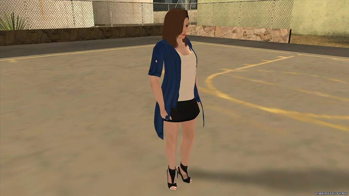 Mai Shiranui em roupas casuais v11 / GTA San Andreas (iOS, Android)