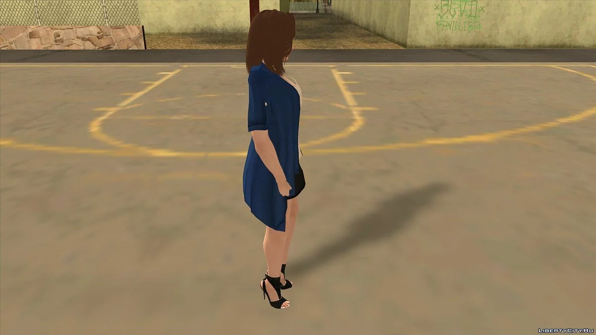 Mai Shiranui em roupas casuais v11 / GTA San Andreas (iOS, Android)