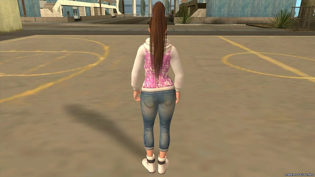 Mai Shiranui in Casual Outfit v14 / GTA San Andreas (iOS, Android)
