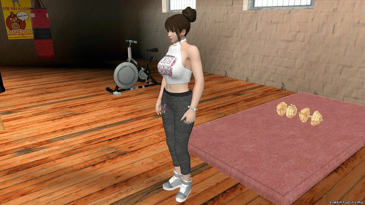 Mai Shiranui in Casual Clothes V6 / GTA San Andreas (iOS, Android)