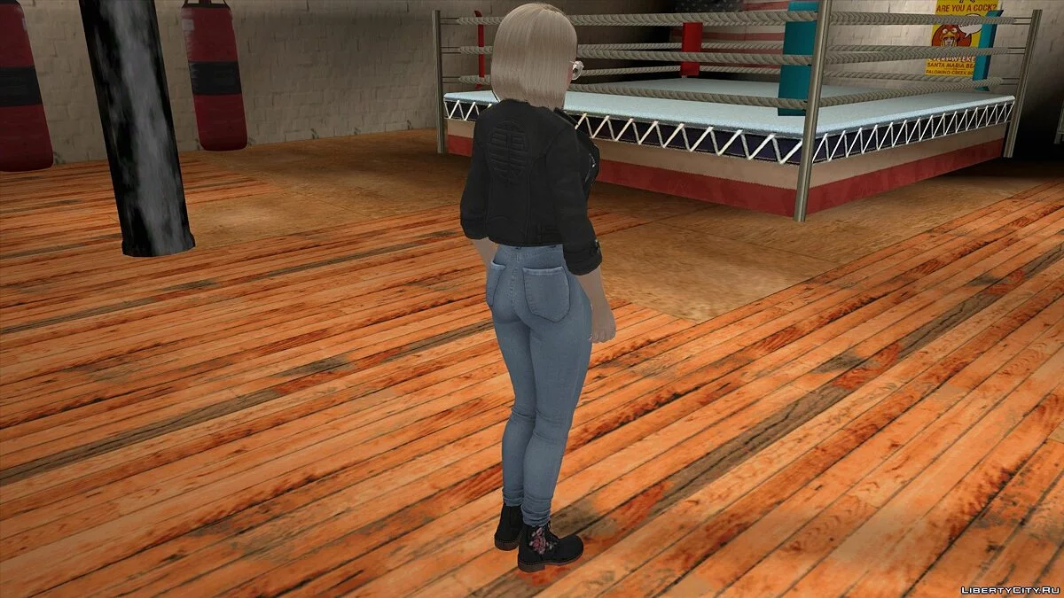 Хелена Дуглас у байкерському костюмі / GTA San Andreas (iOS, Android)