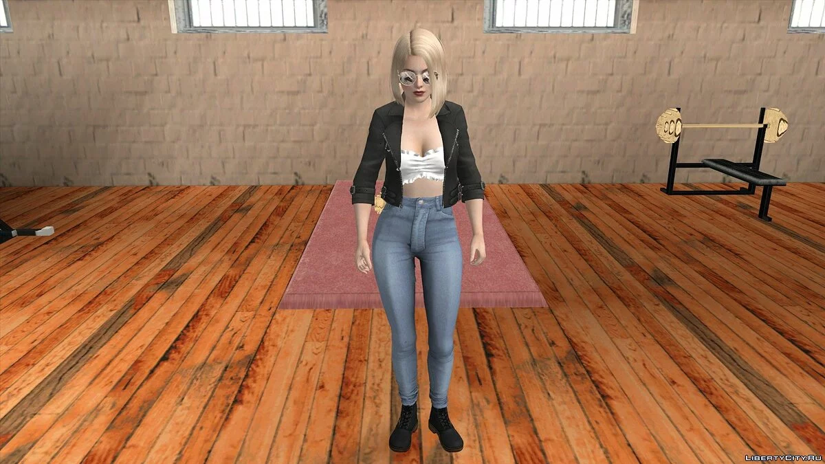 Хелена Дуглас у байкерському костюмі / GTA San Andreas (iOS, Android)