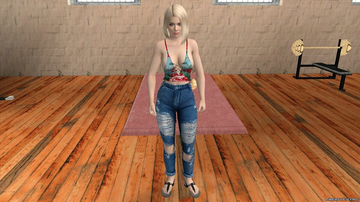 Helena Douglas dalam Pakaian Santai v20 / GTA San Andreas (iOS, Android)