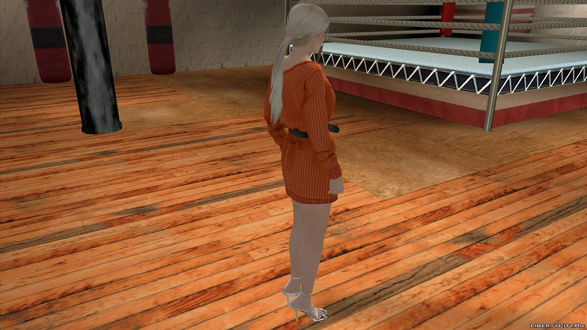 Helena Douglas in Casual Clothes v26 / GTA San Andreas (iOS, Android)