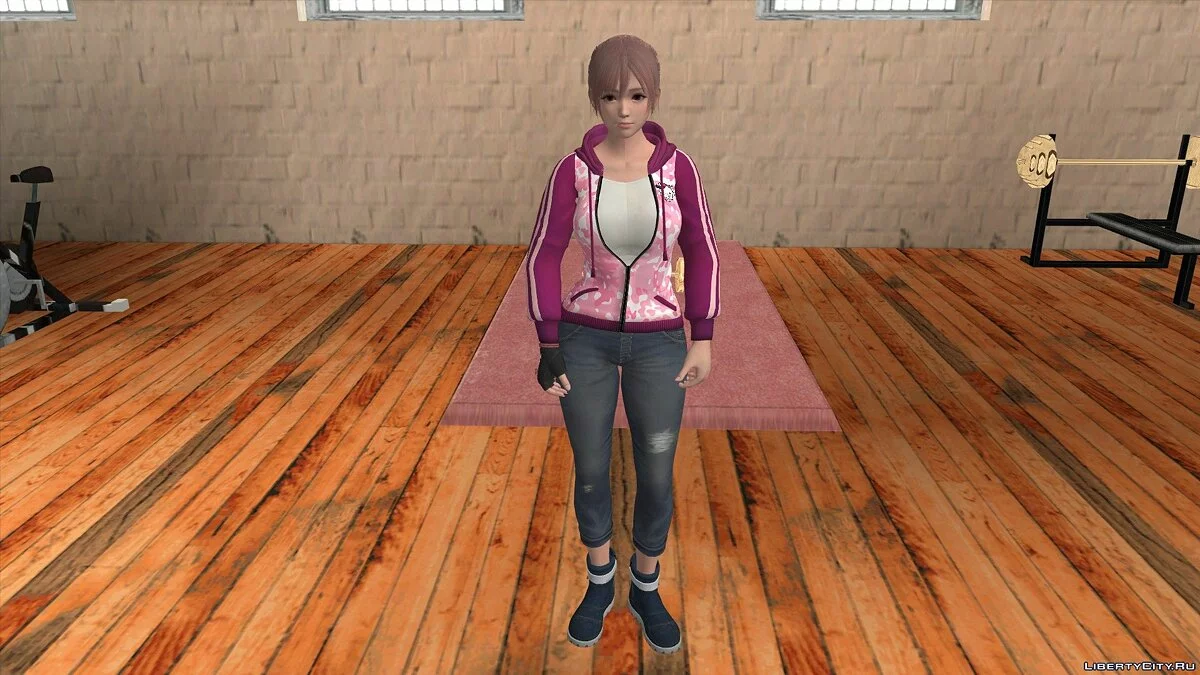 Honoka in casual clothes v8 / GTA San Andreas (iOS, Android)