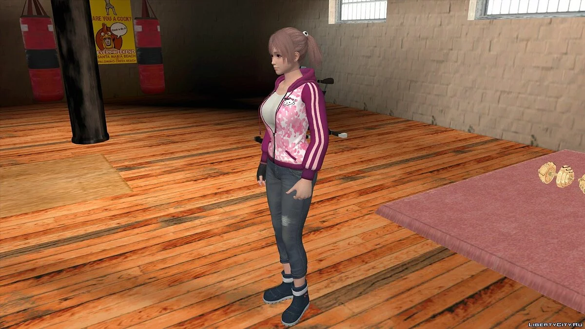 Honoka in casual clothes v8 / GTA San Andreas (iOS, Android)