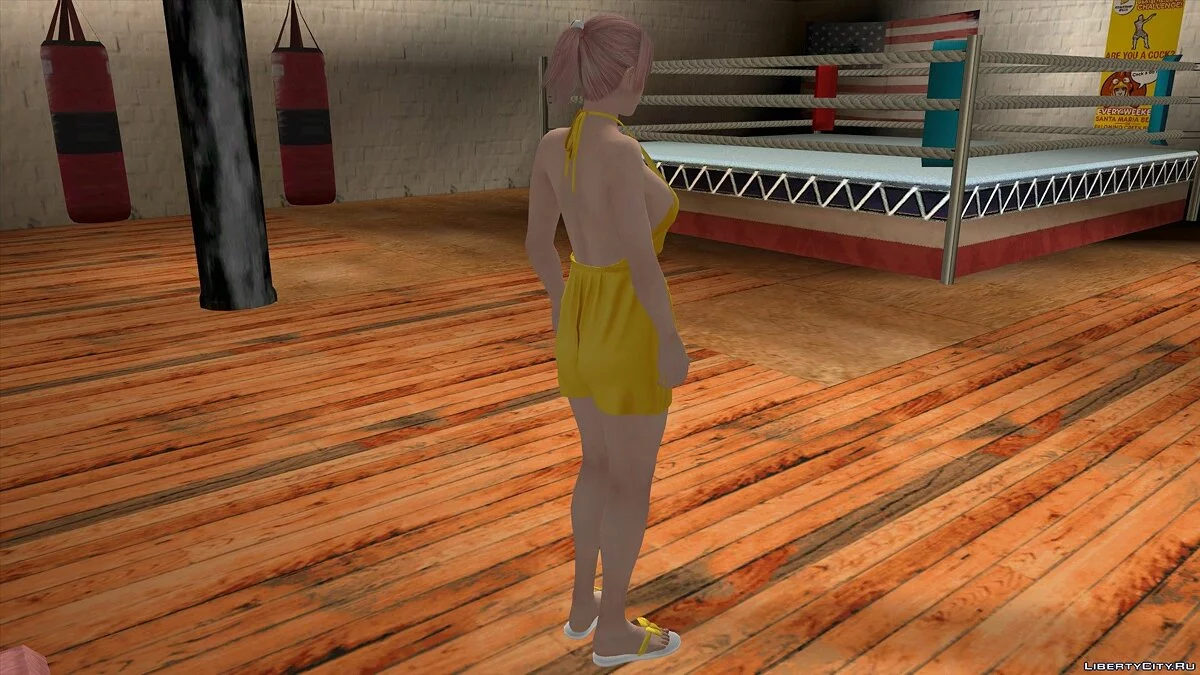Honoka con mono casual / GTA San Andreas (iOS, Android)