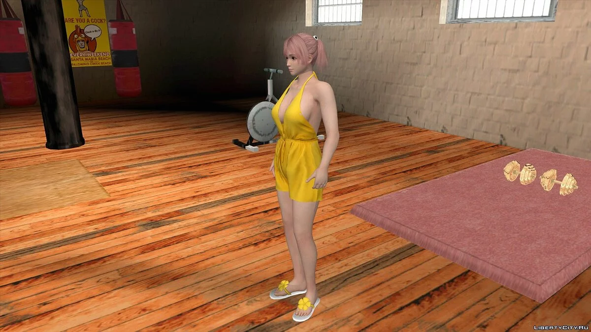 Honoka con mono casual / GTA San Andreas (iOS, Android)