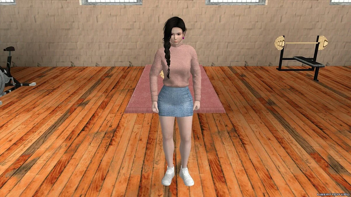 Kokoro em roupas casuais v8 / GTA San Andreas (iOS, Android)