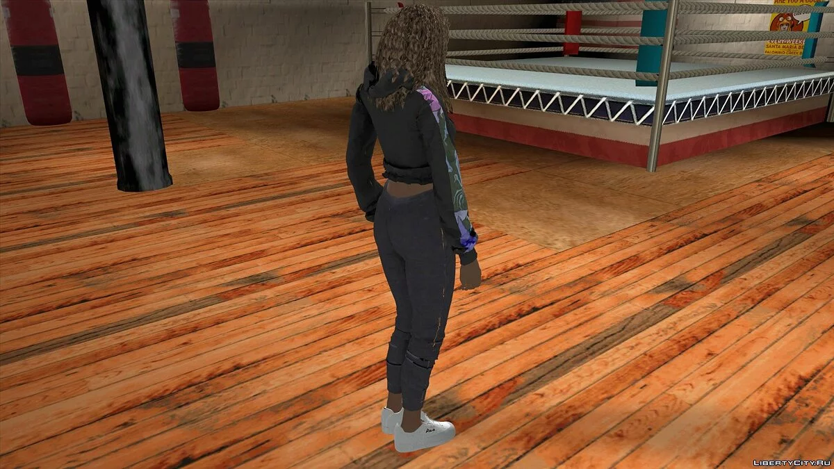Ліза Хемілтон у повсякденному одязі v9 / GTA San Andreas (iOS, Android)