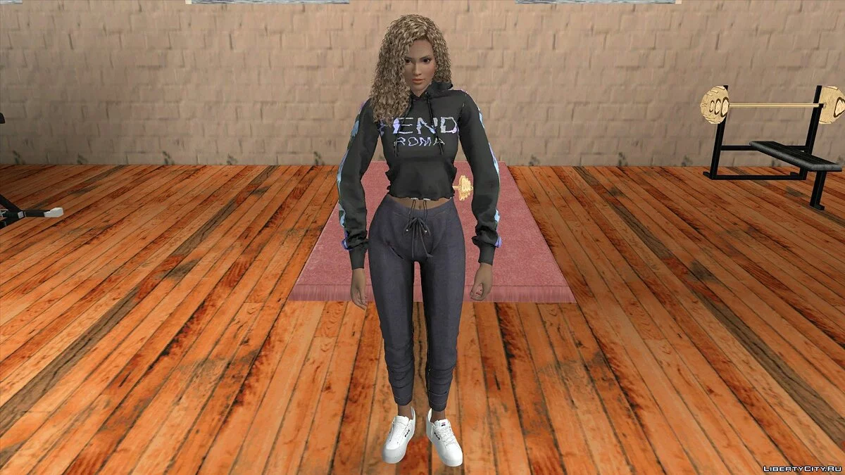 Ліза Хемілтон у повсякденному одязі v9 / GTA San Andreas (iOS, Android)
