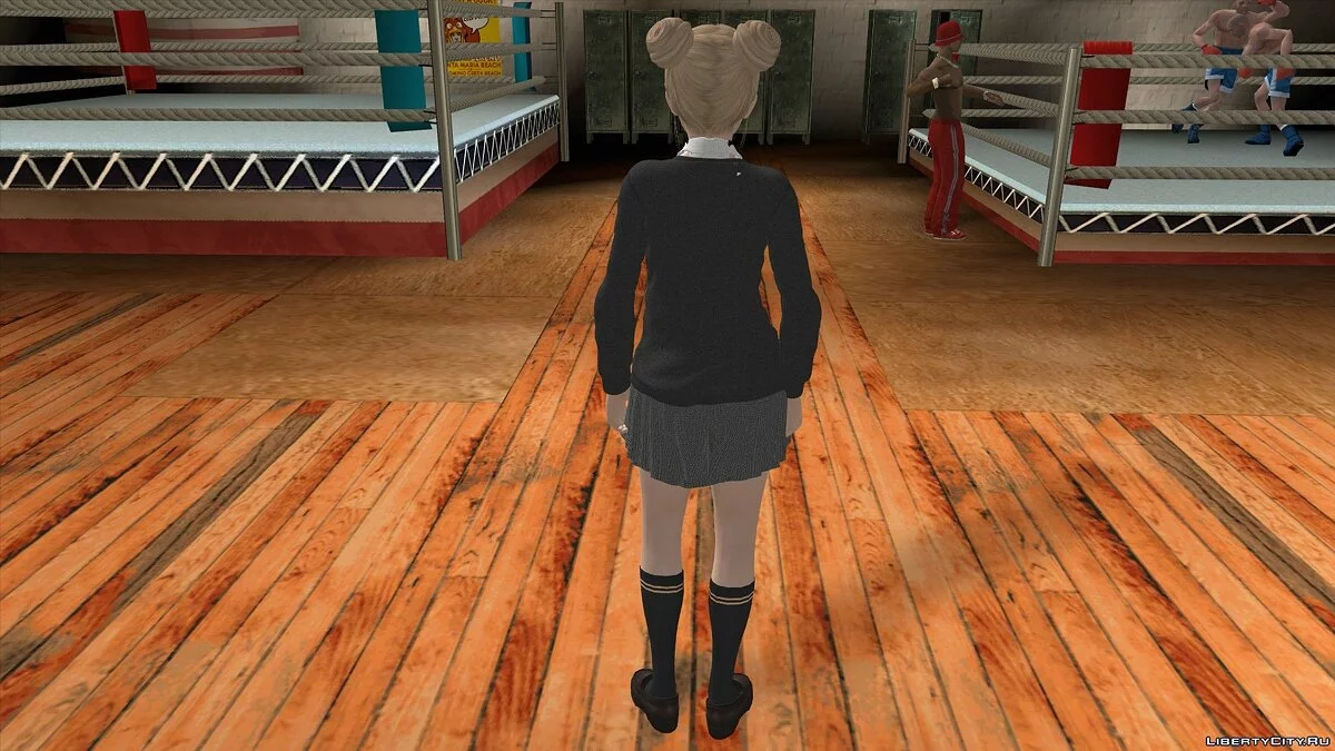 Marie Rose em uniforme escolar / GTA San Andreas (iOS, Android)