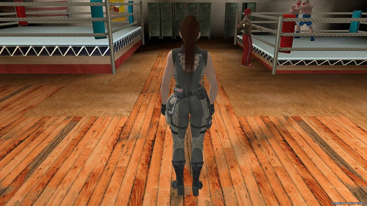 Mai Shiranui dalam pakaian kamuflase / GTA San Andreas (iOS, Android)