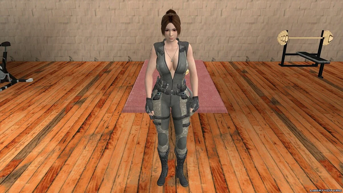 Mai Shiranui em roupa camuflada / GTA San Andreas (iOS, Android)