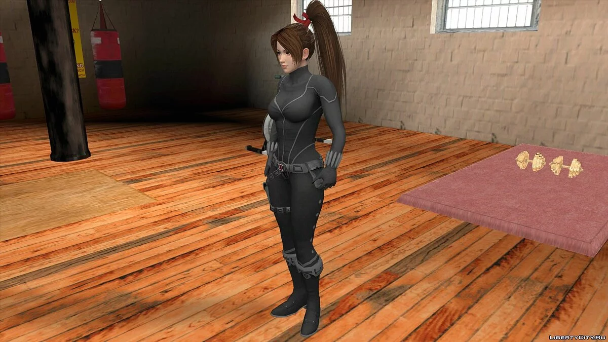 Mai Shiranui en costume de veuve noire / GTA San Andreas (iOS, Android)