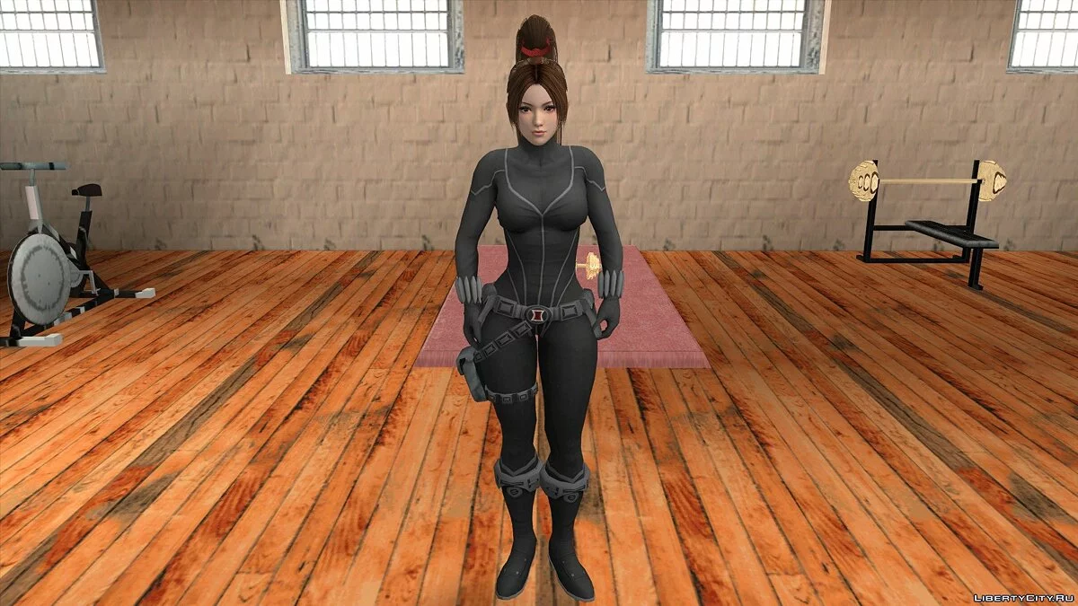 Mai Shiranui en costume de veuve noire / GTA San Andreas (iOS, Android)