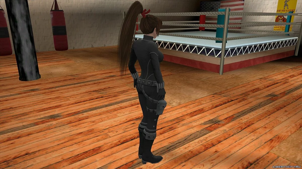 Mai Shiranui en costume de veuve noire / GTA San Andreas (iOS, Android)