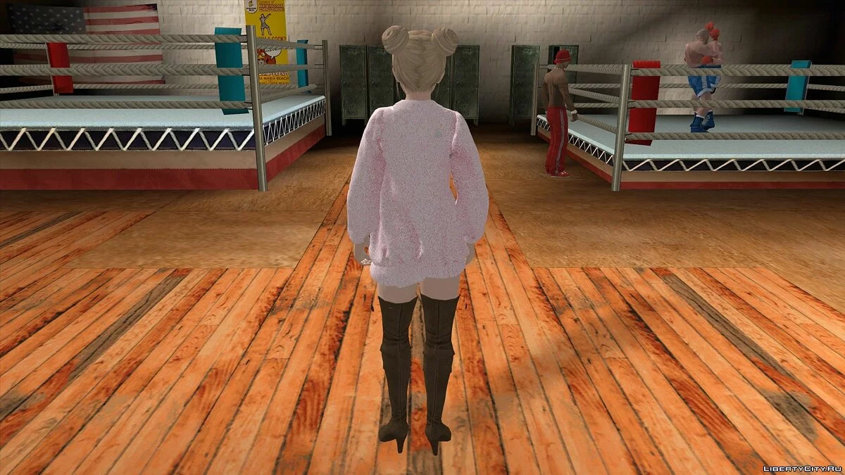 Marie Rose in casual clothes v6 / GTA San Andreas (iOS, Android)