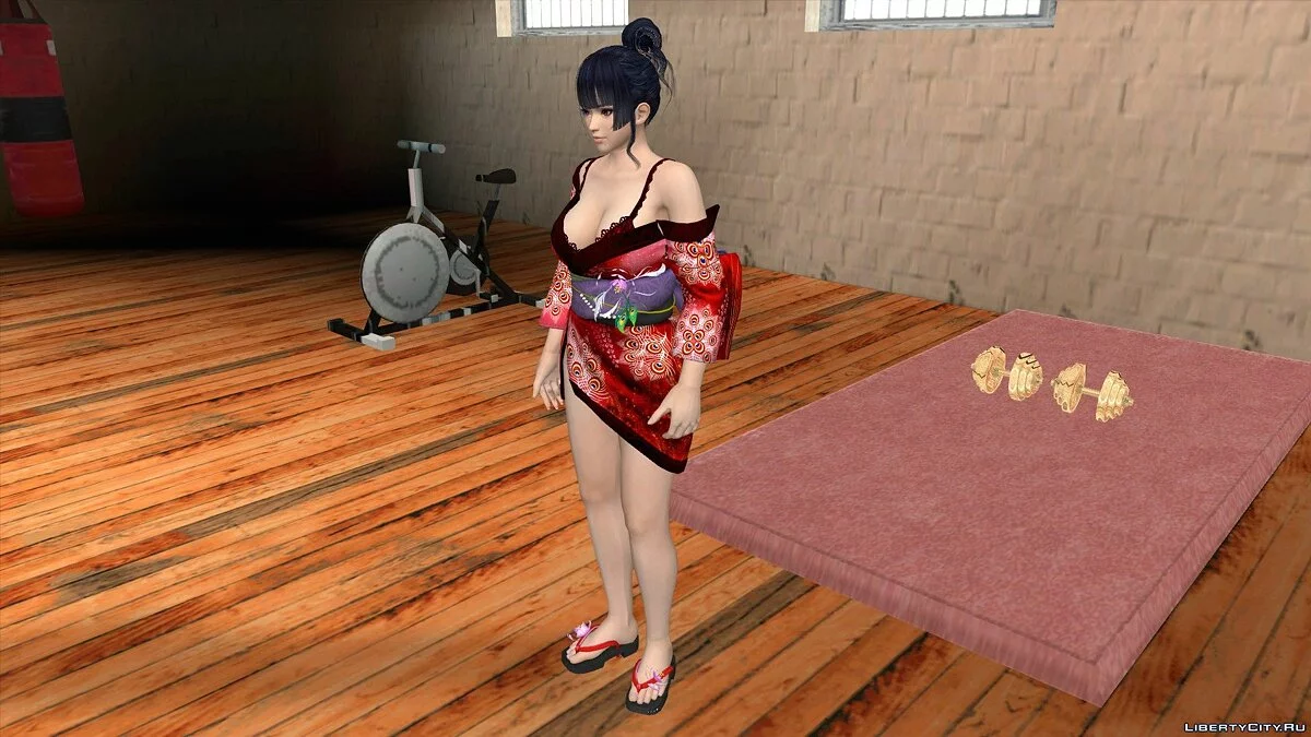 Nyotengu en nuisette rouge / GTA San Andreas (iOS, Android)