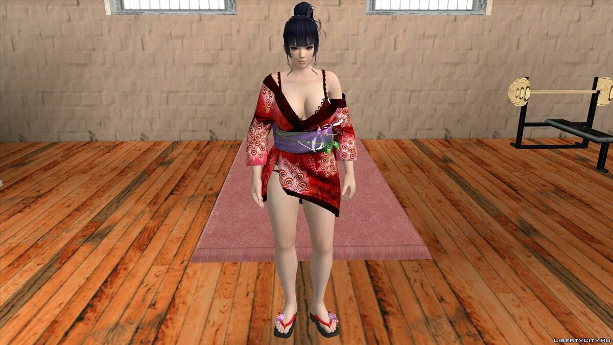 Nyotengu en nuisette rouge / GTA San Andreas (iOS, Android)