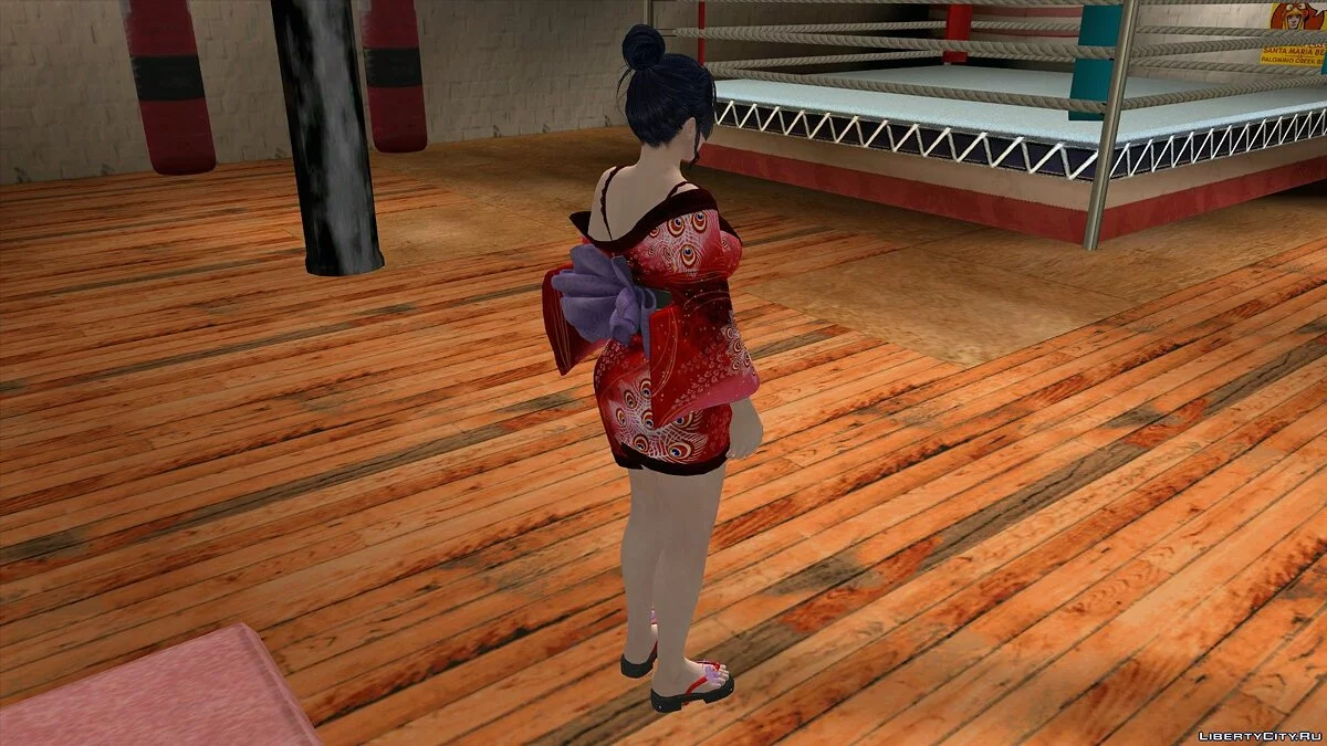 Nyotengu en nuisette rouge / GTA San Andreas (iOS, Android)
