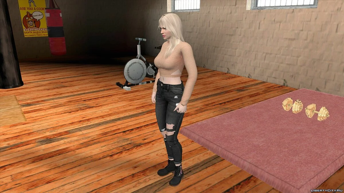 Rachel en tenue décontractée v5 / GTA San Andreas (iOS, Android)