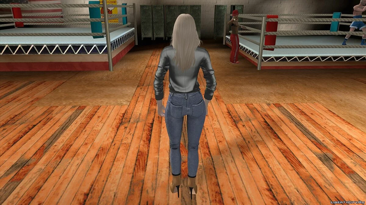 Rachel in casual clothes v8 / GTA San Andreas (iOS, Android)