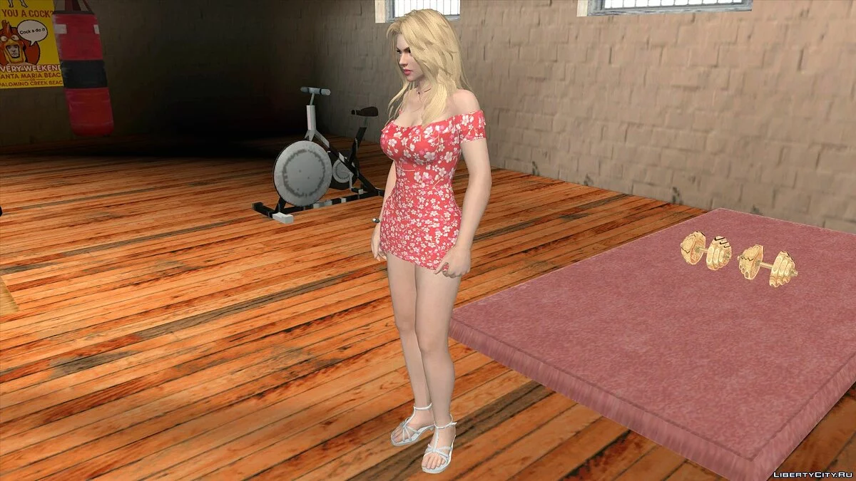 Rachel dalam pakaian sehari-hari / GTA San Andreas (iOS, Android)