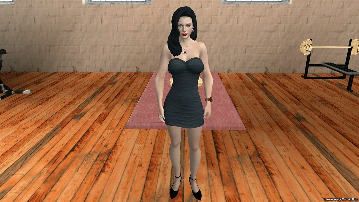 Excella بفستان مغري من Resident Evil 5 / GTA سان أندرياس (iOS، أندرويد)