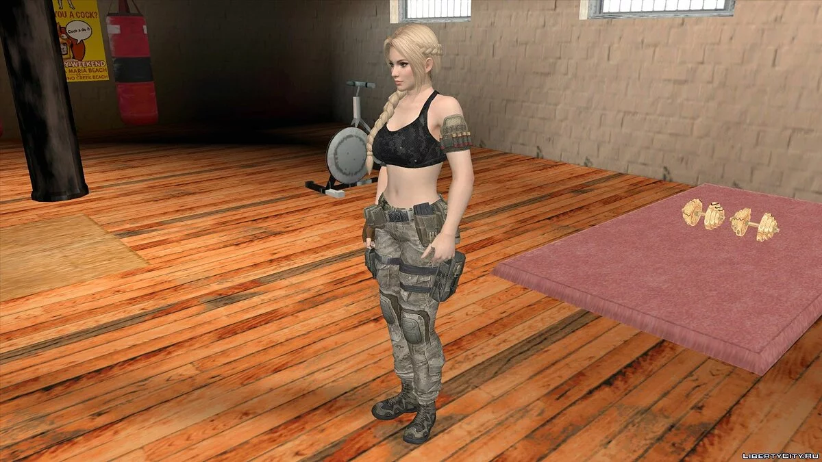 Helena Douglas in Tarnkleidung / GTA San Andreas (iOS, Android)