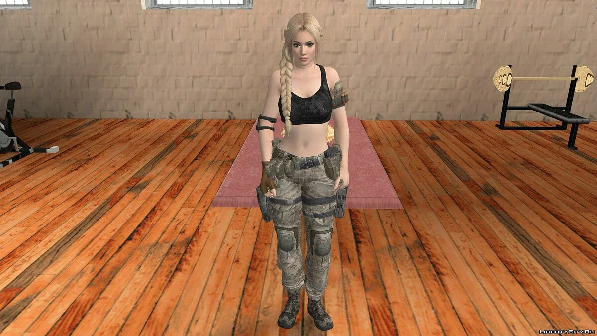 Helena Douglas in Tarnkleidung / GTA San Andreas (iOS, Android)