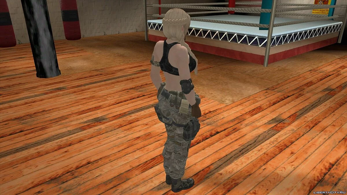 Helena Douglas in Tarnkleidung / GTA San Andreas (iOS, Android)