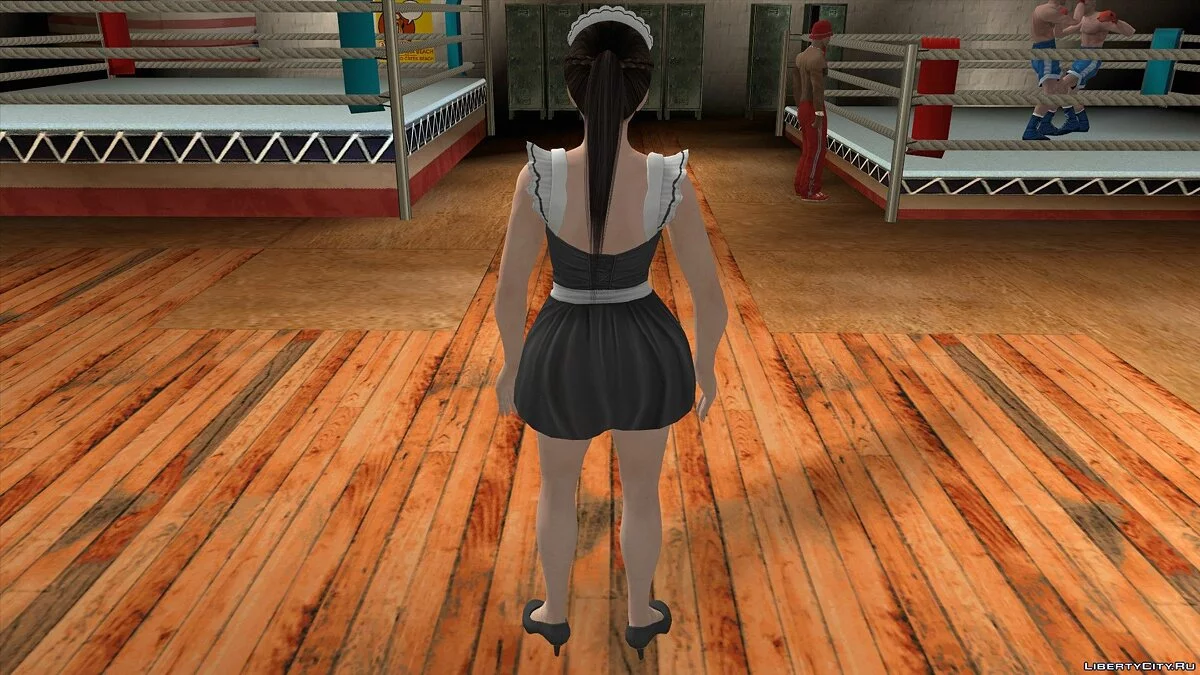 Кокоро в униформе горничной / GTA San Andreas (iOS, Android)