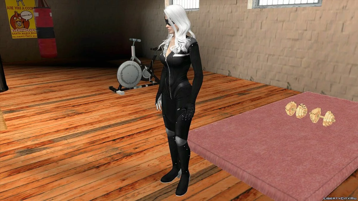 Christie im Black Cat-Kostüm / GTA San Andreas (iOS, Android)