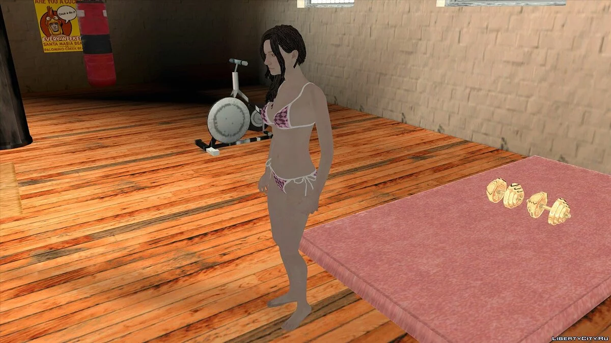 Mia Winters in bikini from Resident Evil 8: Village / GTA San Andreas (iOS, Android)