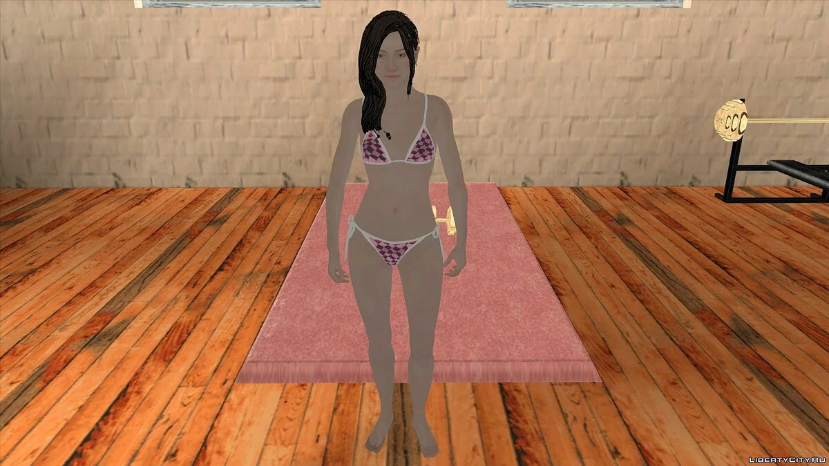 Mia Winters in bikini from Resident Evil 8: Village / GTA San Andreas (iOS, Android)